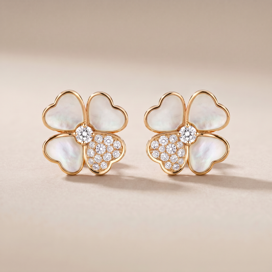 Cosmos Pavé Diamonds Medium Earrings