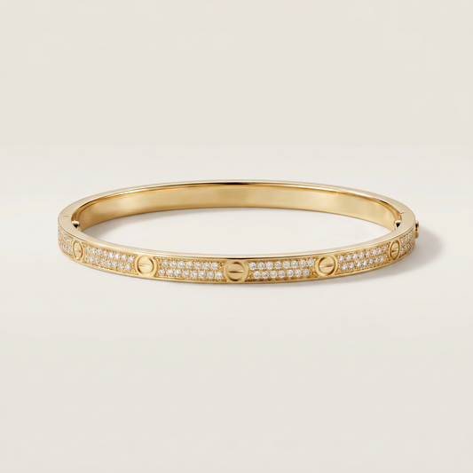 Small Love Diamonds Paved Bracelet