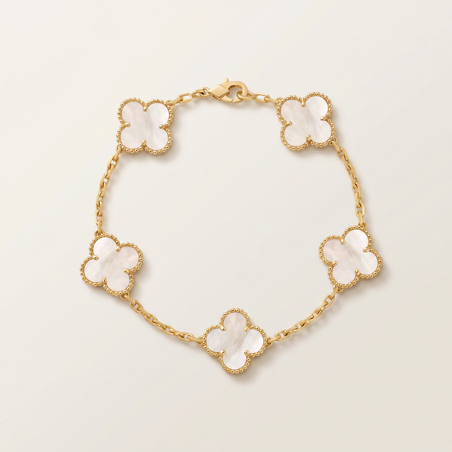 Vintage Alhambra 5 Motifs Mother of Pearl Bracelet