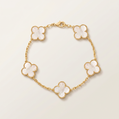 Vintage Alhambra 5 Motifs Mother of Pearl Bracelet