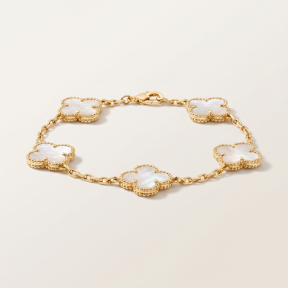 Vintage Alhambra 5 Motifs Mother of Pearl Bracelet