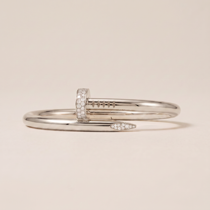 Juste Un Clou Large Pavé Diamonds Nail Bracelet