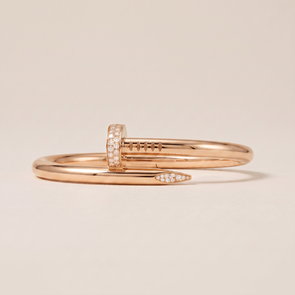 Juste Un Clou Large Pavé Diamonds Nail Bracelet