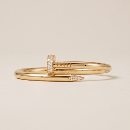 Juste Un Clou Large Pavé Diamonds Nail Bracelet