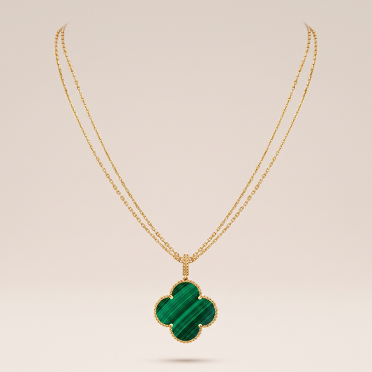 Magic Alhambra Malachite Necklace