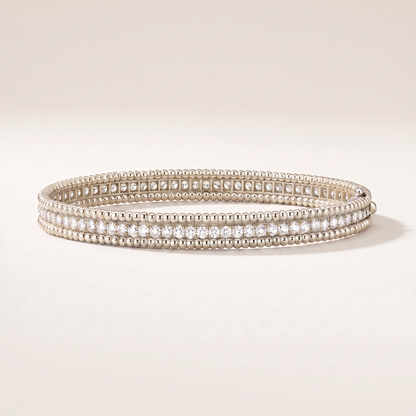 Perlée Pavé Diamonds Row Bracelet