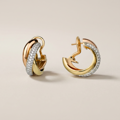 Trinity Pavé Diamonds Earrings